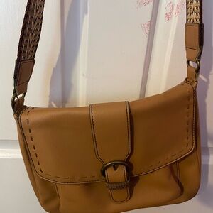 Tan Leather Shoulder Bag
